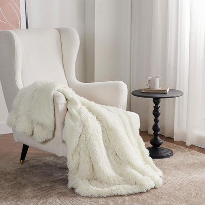 Bedsure GentleSoft Fluffy Fuzzy Faux Fur Throw Blanket for Couch, Soft Sherpa Fleece Cozy Gifts for Women, Plush Bed Blanket Room Decor for Men, Thick Warm Minky Teen Gifts Winter Bedding