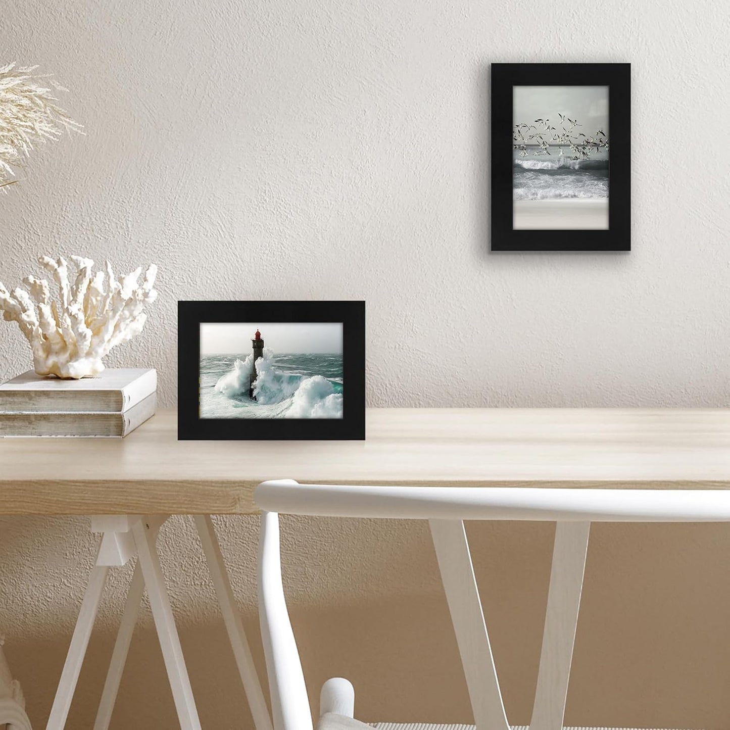 Americanflat 12x18 Poster Frame with Shatter-Resistant Glass - Signature Collection - Gallery-Style Frames Made of Engineered Wood - Photo Frame for Wall Display - Black - Colors C