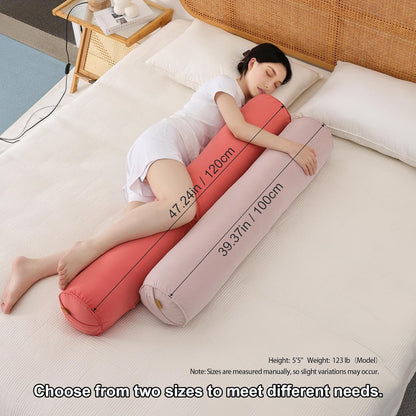 Body Pillow for Adults,Long Round Pillow,Big Cylindrical Pillow,Large Full Bolster Pillows for Side Sleepers (Steel Gray, 47.24"*7.87")