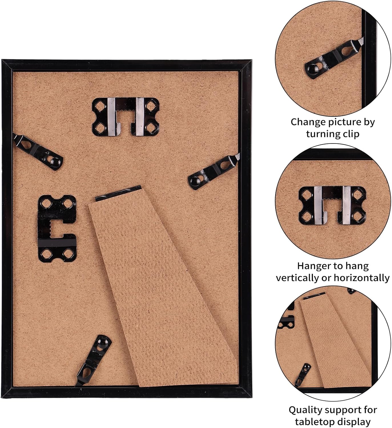 Giftgarden 16 Pack Gold Picture Frames for Multi Sizes Photos, Assorted Set Including Two 11x14, Two 8x10, Six 5x7, Six 4x6, Gallery Collage Frame for Wall or Tabletop Display