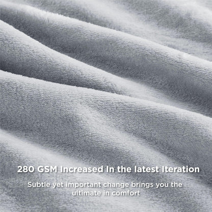 Bedsure GentleSoft Fleece Throw Blanket for Couch Grey - Lightweight Plush Fuzzy Cozy Soft Blankets and Throws for Sofa, Couch, Travel, Camping, 50x60 inches - Colors B