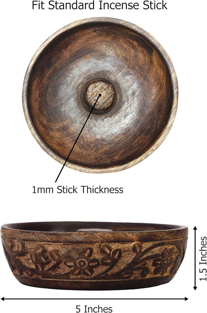 Sheesham Wood Incense Burner - Handmade Coffin Style Sun and Moon Inlay Incense Holder - Aromatherapy Room Freshener Cone Incense Stick Burner Ash Catcher - Zen Home Gift - 12x2x2 - COTTON CRAFT