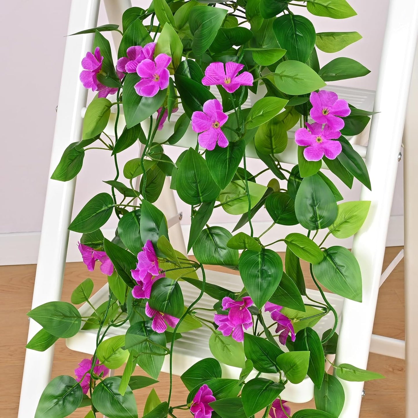 BLEUM CADE Fake Hanging Plants, 2pcs Artificial Pothos Vines Greenery for Wall Home Living Room Office Indoor Outdoor Decor (No Baskets)