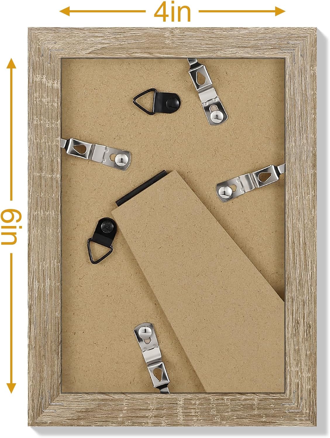 Vittanly 8x10 Picture Frames Set of 9, Shatter Resistant Plexiglass, Display 5x7 Pictures with Mat or 8x10 without Mat, Photo Frames for Wall or Tabletop, Engineered Wood, Black - Colors B