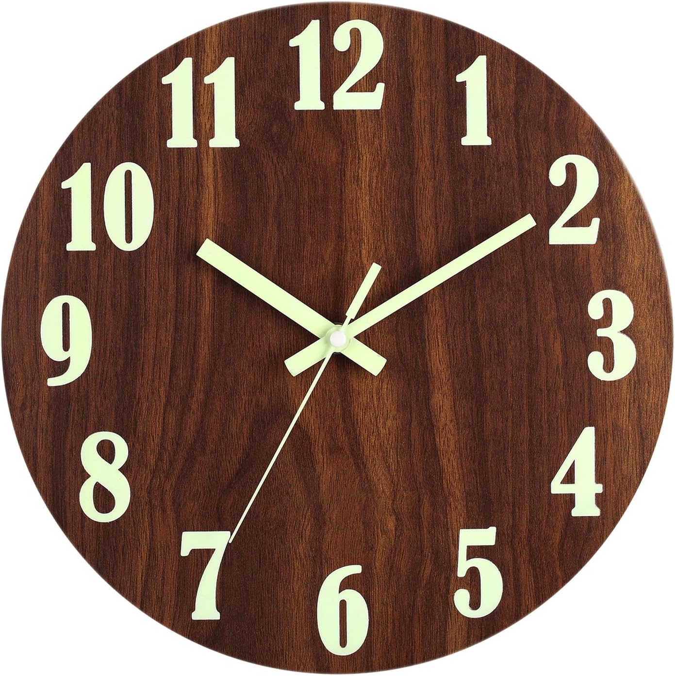 HZDHCLH Wall Clocks Battery Operated,12 inch Silent Non Ticking Modern Wall Clock for Living Room Bedroom Kitchen Office Classroom Decor (Olive Green and Gold)