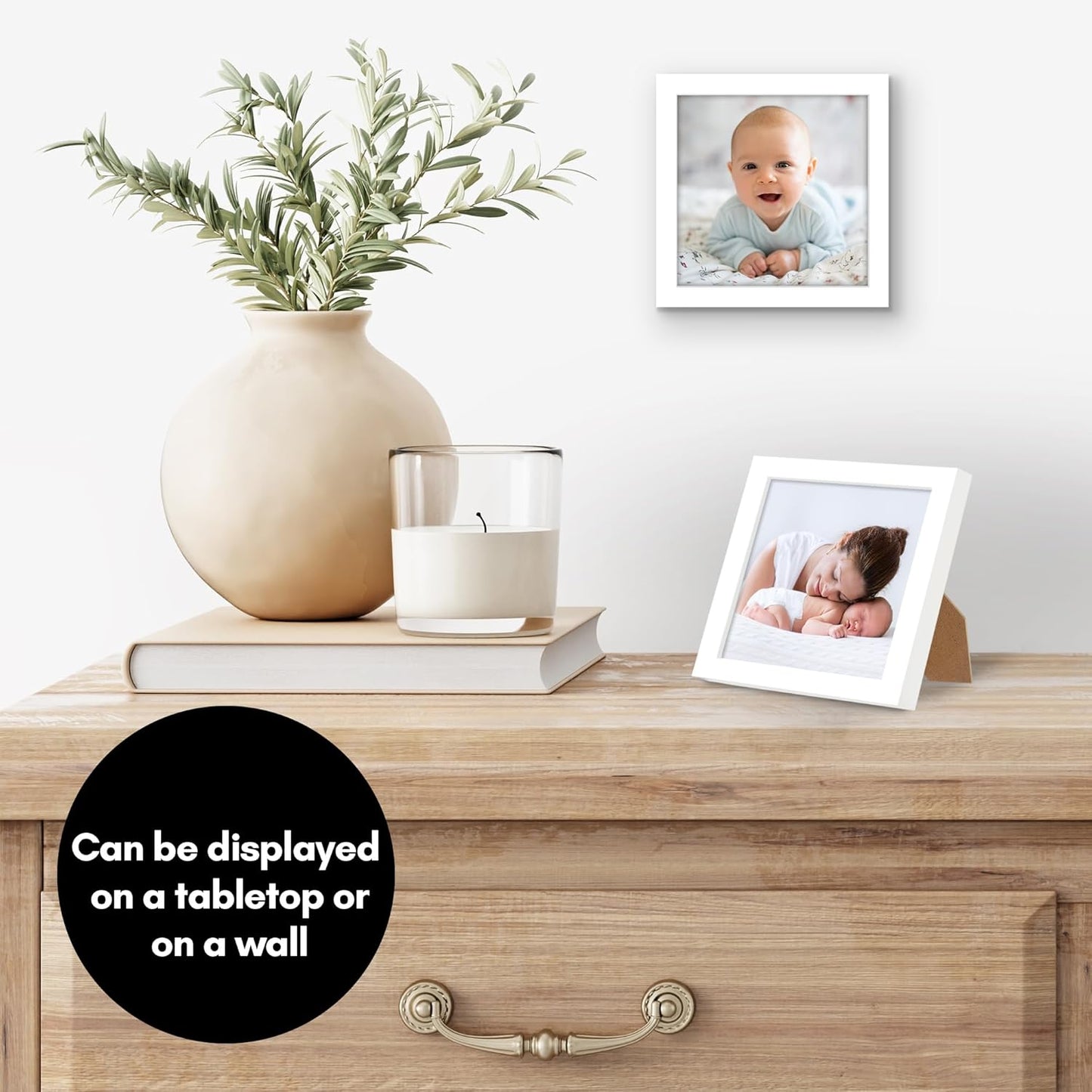 Americanflat 24x36 Poster Frame with Polished Plexiglass - Streamline Collection - Thin Border Picture Frame for Wall Display - Hanging Hardware Included - Black - Colors C