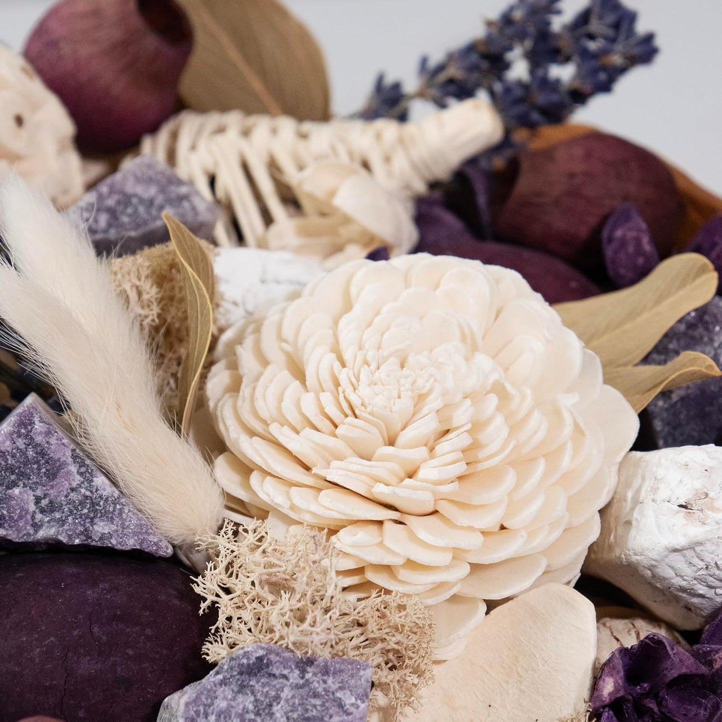 ANDALUCA Maison Box Fragrance Potpourri Decorative Vase & Bowl Filler Home Décor (Coconut Sandalwood)