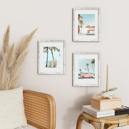 Vittanly 11x14 Picture Frame, Display Pictures 8x10 with Mat or 11x14 without Mat, Photo Frame for Wall Mounting, Black, 1 Pack - Colors B