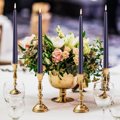 KONNI 0.87×10 Inch Ivory Taper Candles, Unscented and Smokeless Tall Candlesticks, 10 Pack Tapered Candles with Cotton Wicks, Long Burning, Ideal for Weddings, Dinner Parties, and Home Décor