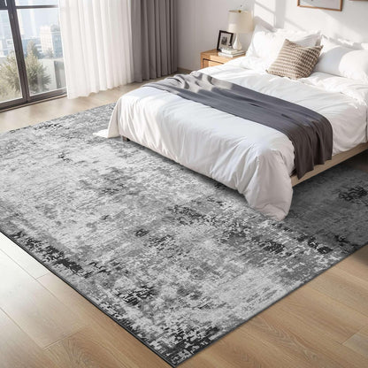 Ompaa 2x6 Rug Runners for Hallways Kitchen Runner Rug Non Slip Washable Grey Long Runner Rugs with Rubber Backing Soft Abstract Carpet Runner for Hallways, Kitchen, Bedroom, Bathroom, Entryway - Colors B