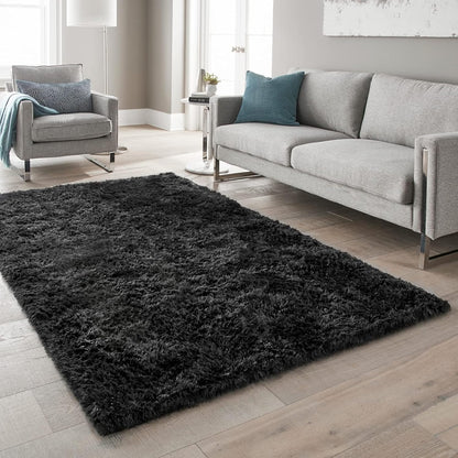 Ophanie Round Rugs 5Ft Ivory Circle Area Rug, Nursery Room Decor, Christmas Aesthetic Bedroom Home Circular Carpet 5 Foot, Fluffy Fuzzy Shag Plush Cream Living Room Rugs for Kids Boys Girls Teen Baby