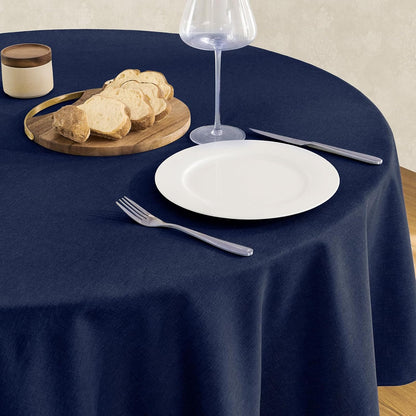 Veblandy Rectangle Tablecloth Waterproof Linen Textured Table Cloth Stain and Wrinkle Resistant Washable, Decorative Fabric Table Cover for Dining, Party and Camping (Sage Green, 52 * 70)