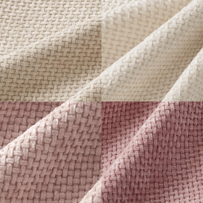 MIULEE Pack of 4 Couch Throw Pillow Covers 18x18 Inch Neutral Soft Decorative Chenille Pillow Covers Farmhouse Boho Cushion Covers for Mid Century Modern Spring Home Decor Sofa Bedroom Living Room