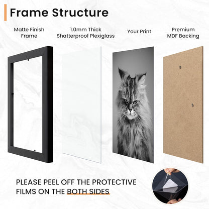 Venusmiles 15 Pack Picture Frames Collage Wall Decor, Gallery Frame Set for Wall Mounting or Tabletop Display, Multi Sizes Including 3pcs 8x10, 6pcs 5x7, 6pcs 4x6, Oak