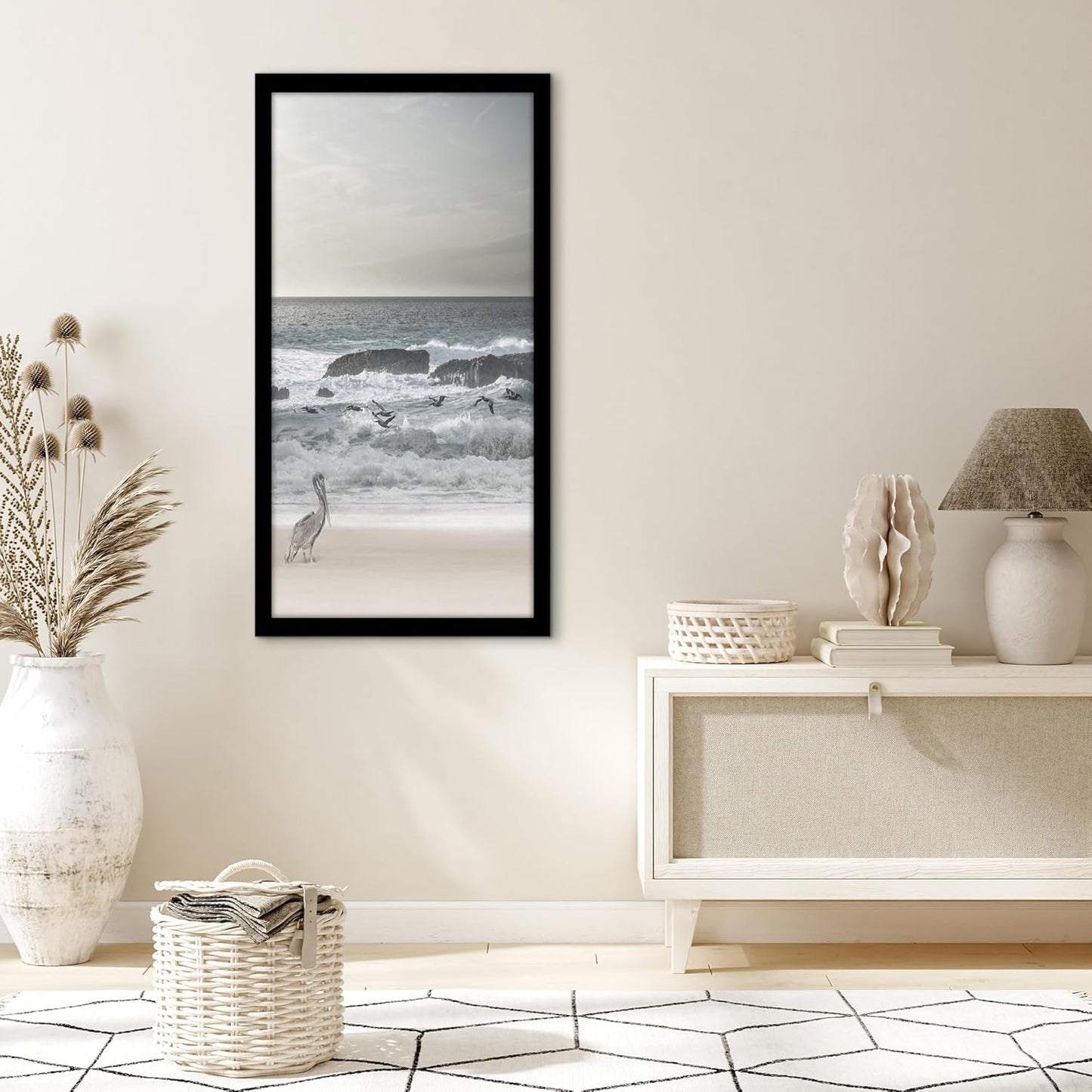 Americanflat 16x20 Picture Frame with Polished Plexiglass - Black Picture Frame - Wide Photo Frames Made of Engineered Wood for Vertical or Horizontal Wall Display - Epic Collection - Black - Colors A