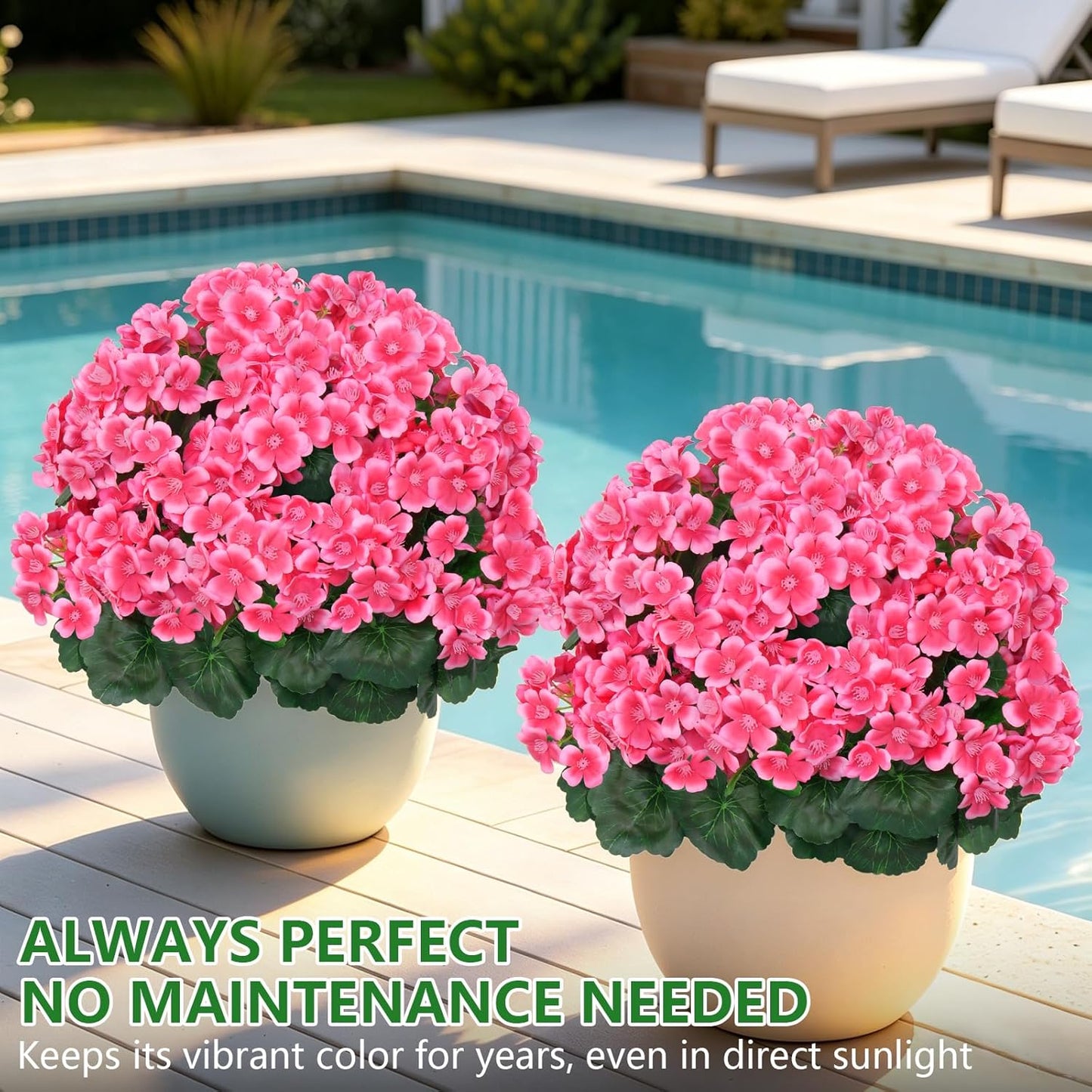 2Pack 4FT Artificial Bougainvillea Topiary Trees for Outdoor, Fake Silk Flowers Plants Bushes with Ground Spike, Faux UV Resistant Shurbs Trees for Outside,Front Porch,Patio,Balcony Decor