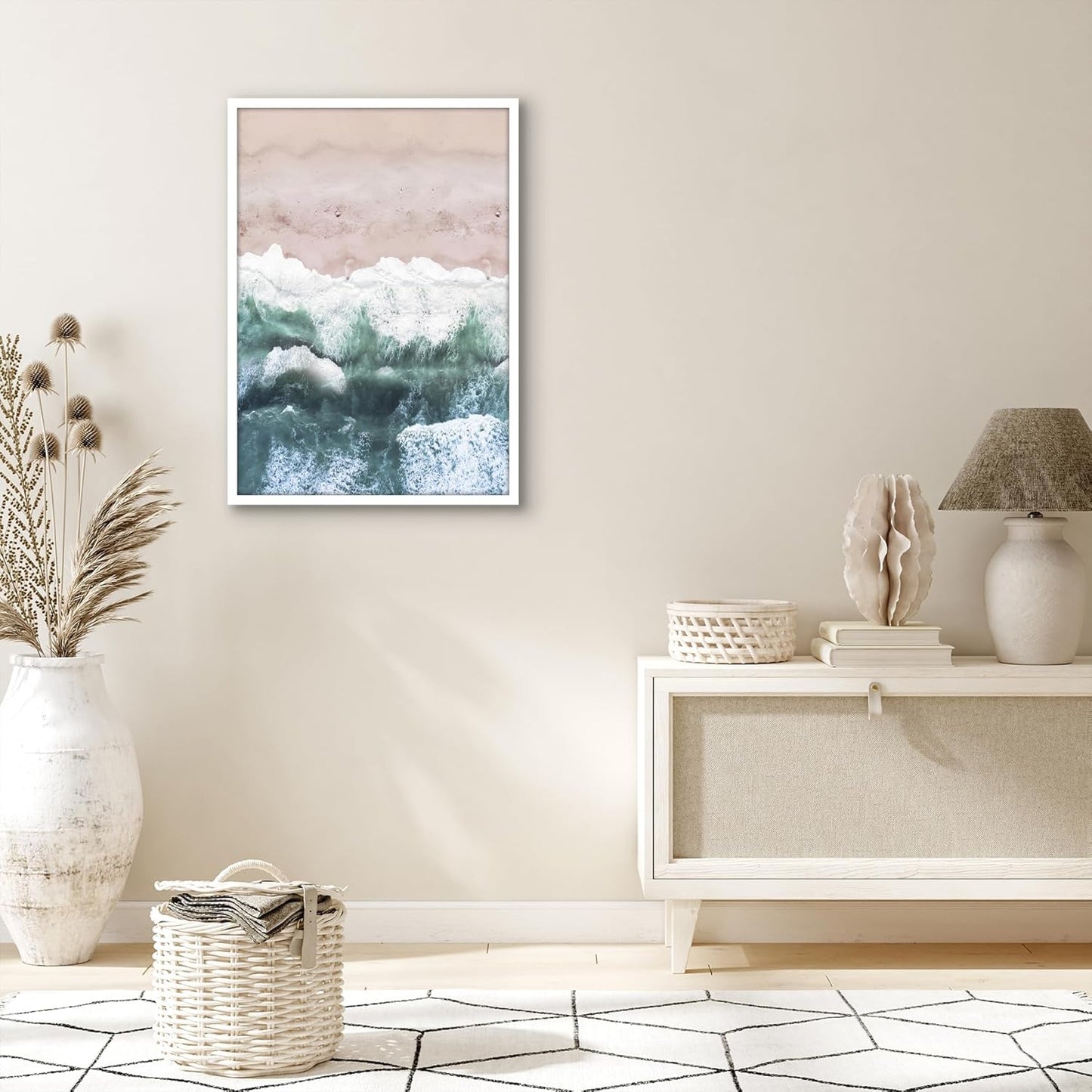 Americanflat 24x36 Poster Frame with Polished Plexiglass - Streamline Collection - Thin Border Picture Frame for Wall Display - Hanging Hardware Included - Black - Colors C