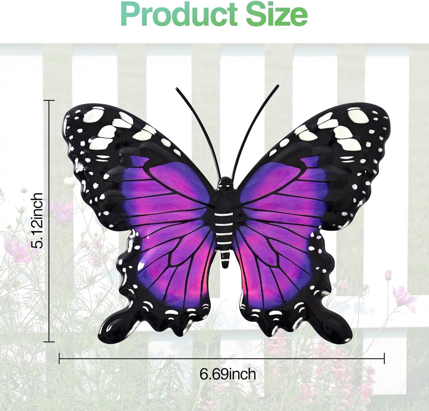 Yungeln Metal Wall Art, 4PCS Metal Bumble Bee Wall Decor, 3D Iron Bee Art Sculpture Hanging Wall Decorations for Outdoor Home Garden