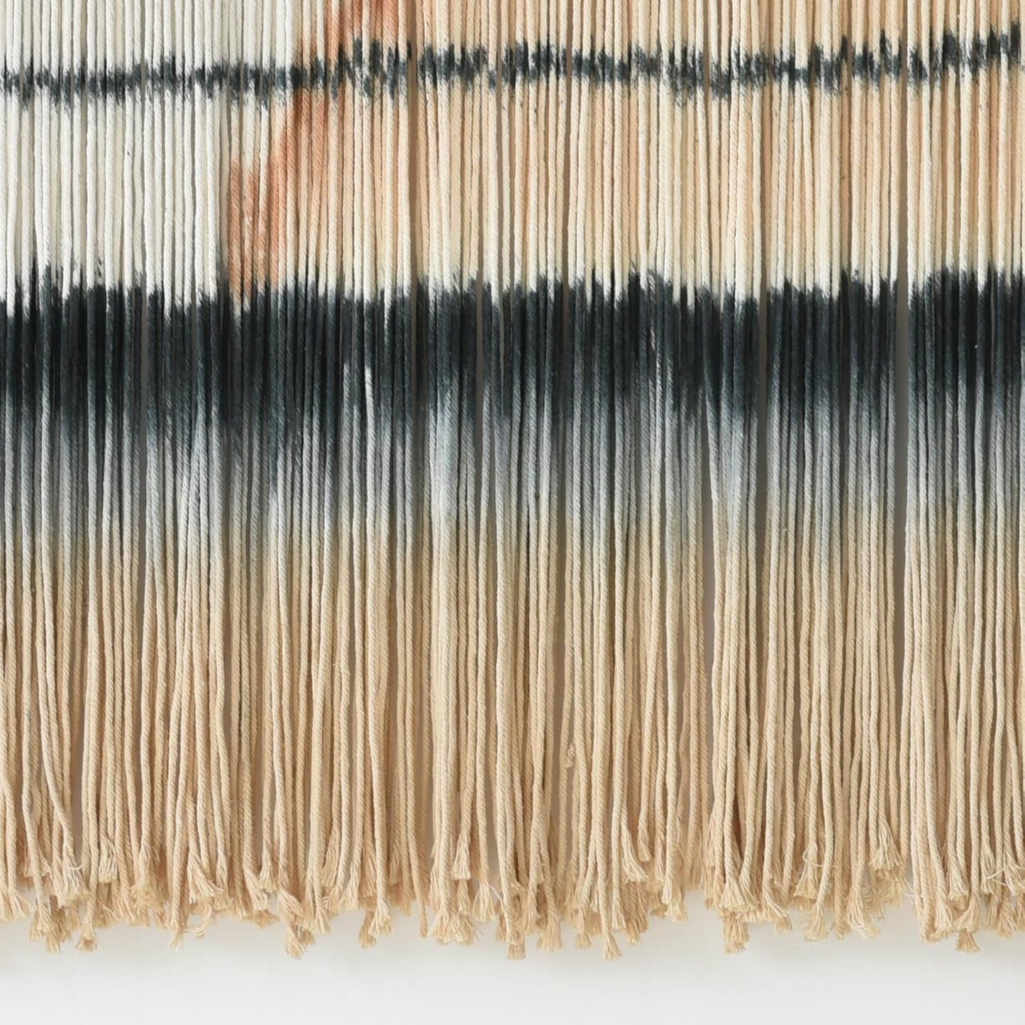 Jakalin Macrame Wall Hanging Dip Dyed Fiber Macrame Wall Decor Boho Cord Living Room Wall Art 57" Wx43 L