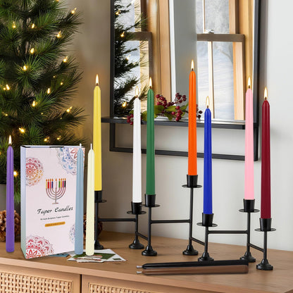 YOROXRG 40 Pack Spell Chime Candles-4 Inch Multi-Colored Taper Candles Sticks-for Home Decor Kitchen Decor Wedding Decoration-10 Colours