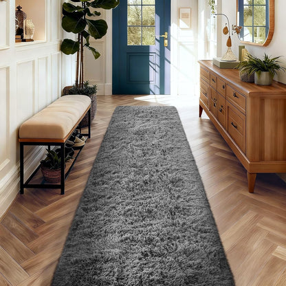Ophanie Round Rugs 5Ft Ivory Circle Area Rug, Nursery Room Decor, Christmas Aesthetic Bedroom Home Circular Carpet 5 Foot, Fluffy Fuzzy Shag Plush Cream Living Room Rugs for Kids Boys Girls Teen Baby