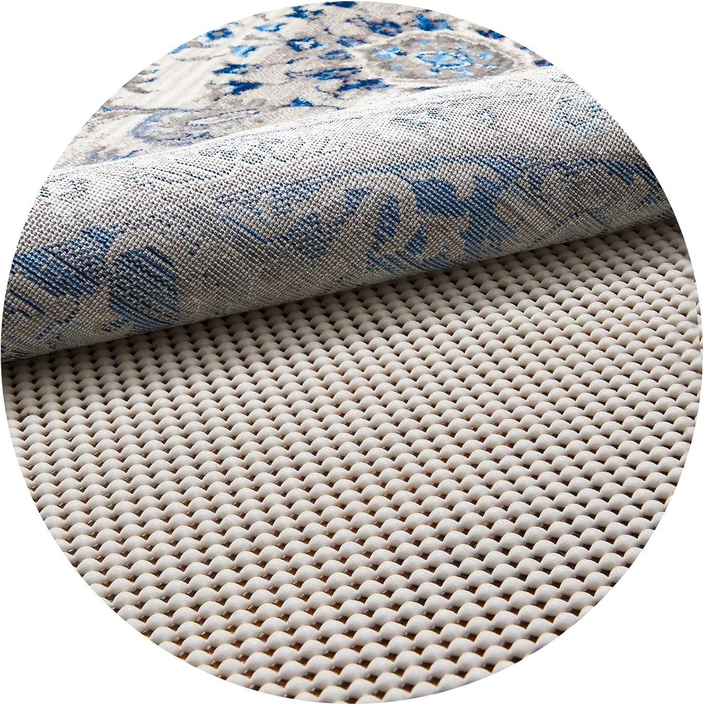 Veken Non Slip Rug Pad Gripper 8 x 10 Feet Extra Thick Pads for Any Hard Surface Floors, Keep Your Rugs Safe and in Place, Under Carpet Anti Skid Mat - Colors A