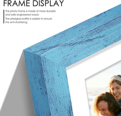 DUENPY 14x26 Collage Picture Frame 4x6 Collage Picture Frame Displays Twelve 4x6 inch Photos Available Horizontal Wall Mounting Display and Vertical Black - Colors A
