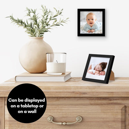 Americanflat 24x36 Poster Frame with Polished Plexiglass - Streamline Collection - Thin Border Picture Frame for Wall Display - Hanging Hardware Included - Black - Colors C
