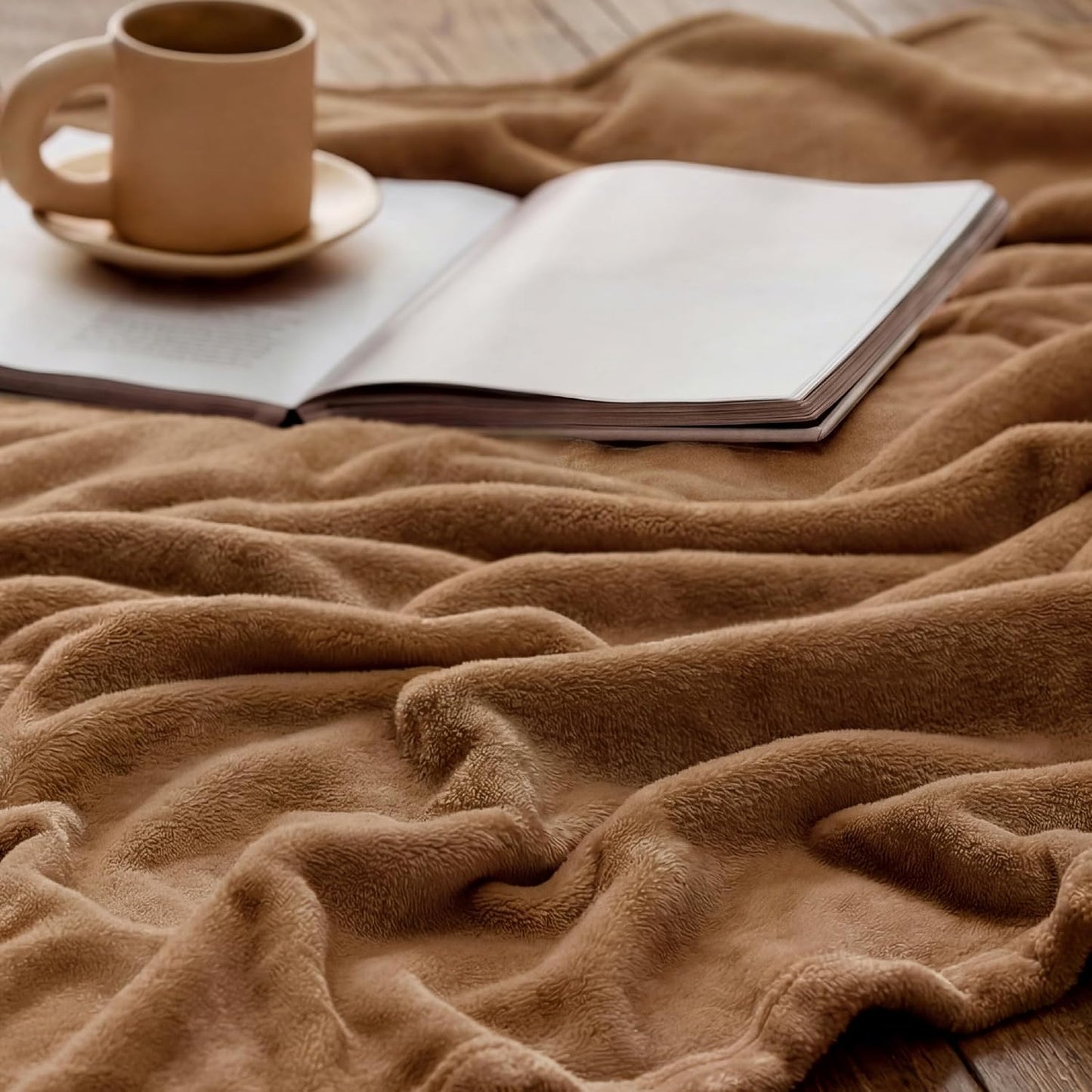 Bedsure GentleSoft Fleece Throw Blanket for Couch Grey - Lightweight Plush Fuzzy Cozy Soft Blankets and Throws for Sofa, Couch, Travel, Camping, 50x60 inches - Colors A