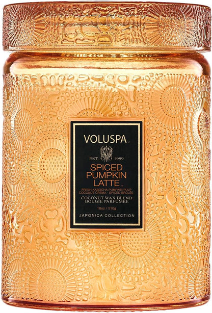 Voluspa Baltic Amber Candle, 18 oz, Coconut Wax Blend, Scented Candles for Home, 100 Hour Burn Time, Candle Jar