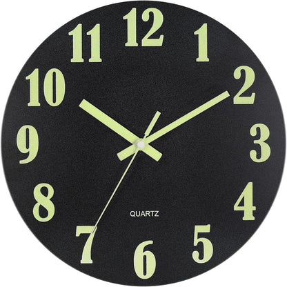 HZDHCLH Wall Clocks Battery Operated,12 inch Silent Non Ticking Modern Wall Clock for Living Room Bedroom Kitchen Office Classroom Decor (Olive Green and Gold)