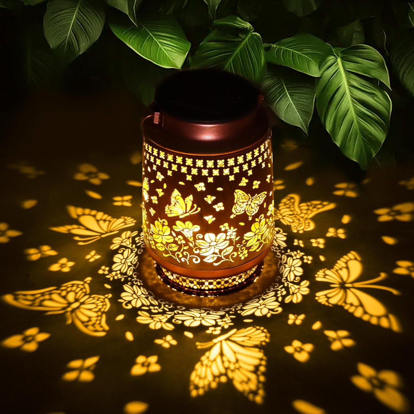 Solar Lanterns Outdoor Waterproof Hummingbird Elegant Garden Decor Birthday Gifts for Women Mom Grandma Sister Metal Hanging Solar Lights Outside Gardening Decorations for Backyard, Patio, Lawn, Porch