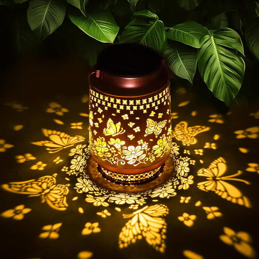 Solar Lanterns Outdoor Waterproof Hummingbird Elegant Garden Decor Birthday Gifts for Women Mom Grandma Sister Metal Hanging Solar Lights Outside Gardening Decorations for Backyard, Patio, Lawn, Porch