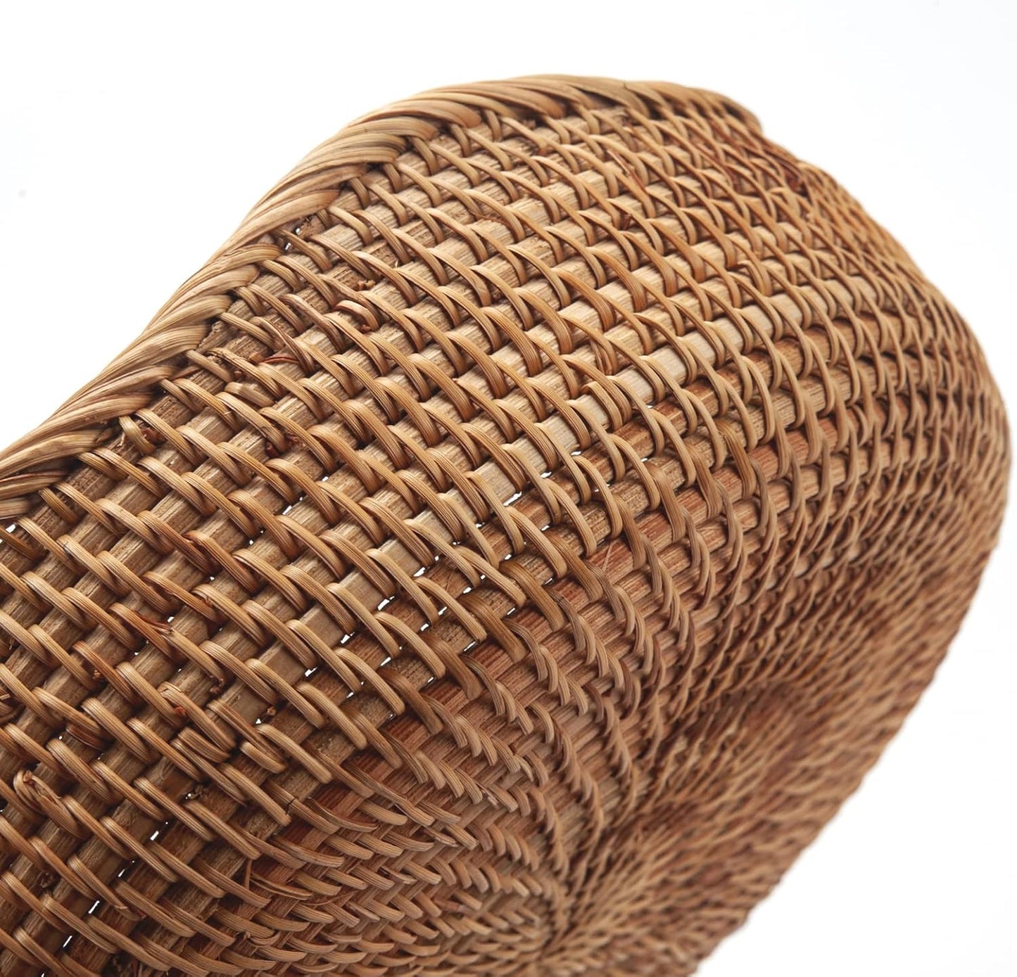 Round Rattan Fruit Baskets Woven Storage Bowls Key Holder Stackable for Shelf Kitchen Tabletop Natural Set of 3