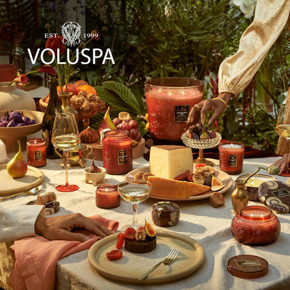 Voluspa Baltic Amber Candle, 18 oz, Coconut Wax Blend, Scented Candles for Home, 100 Hour Burn Time, Candle Jar