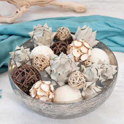 ANDALUCA Decorative Balls Bag Bowl Filler Home Decor (Beige)