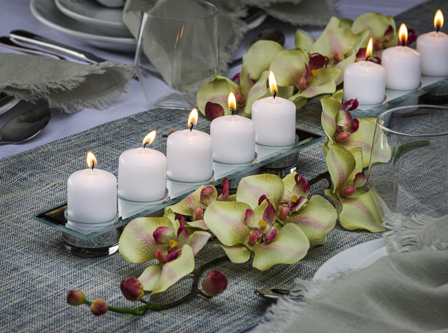 Bolsius White Pillar Candles – 2x6 Unscented Candle Set of 20 – Dripless, Smokeless, and Clean Burning Household Dinner Candles – Perfect for Weddings, Parties, Dinners – 20 Decorative Candles