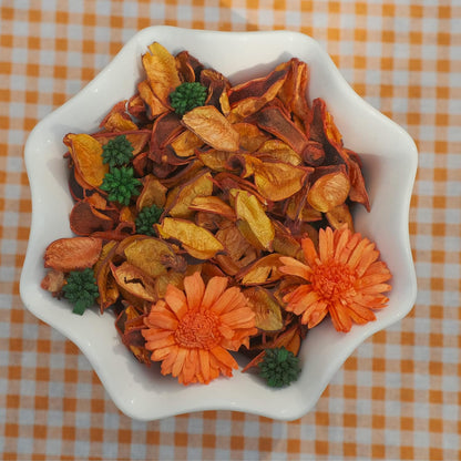 Spring Potpourri Bags,Vanilla Scented Potpourri Bowl Fillers,Dried Flowers,Home Fragrance Sachet of Petal, Vase Decor (White Caramel)-Mini