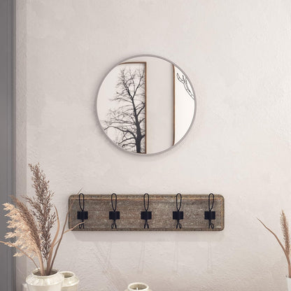 Gold Circle Wall Mirror 24 Inch Round Wall Mirror for Entryways, Washrooms, Living Rooms and More (Gold, 24")