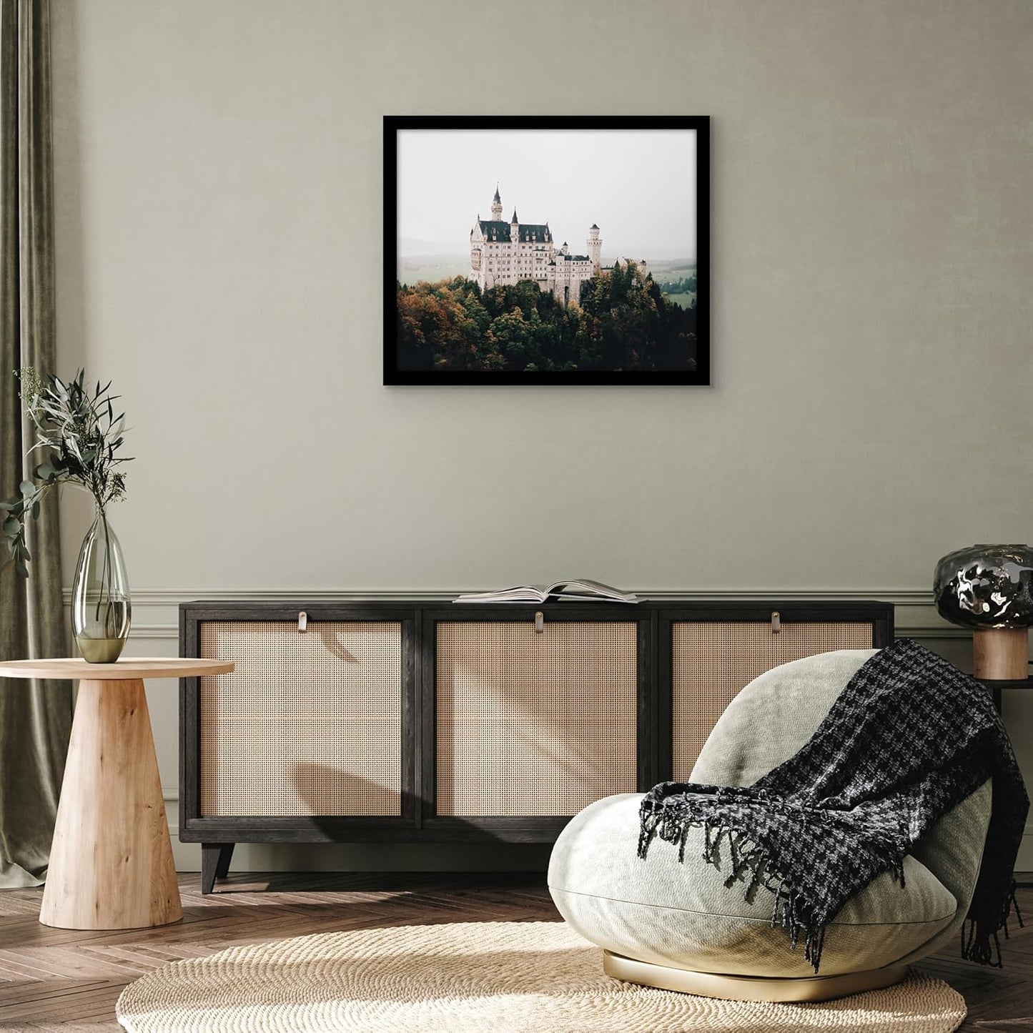 Americanflat 16x20 Picture Frame with Polished Plexiglass - Black Picture Frame - Wide Photo Frames Made of Engineered Wood for Vertical or Horizontal Wall Display - Epic Collection - Black - Colors A