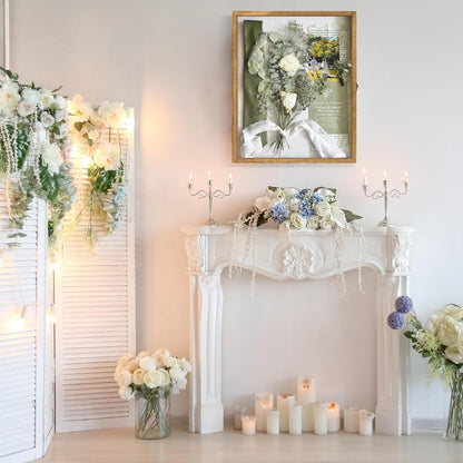 GraduatePro Shadow Box Frame 11x14 Display Case with Linen Back, Real Glass Window Door with Hinge, Picture Frame Wedding Bouquet Memorabilia Medals Photos Memory Box for Keepsakes, Carbonized Black