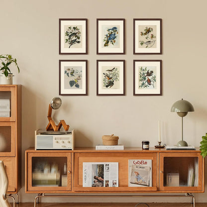upsimples 11x14 Picture Frame Set of 5, Display Pictures 8x10 with Mat or 11x14 Without Mat, Wall Gallery Photo Frames, Black