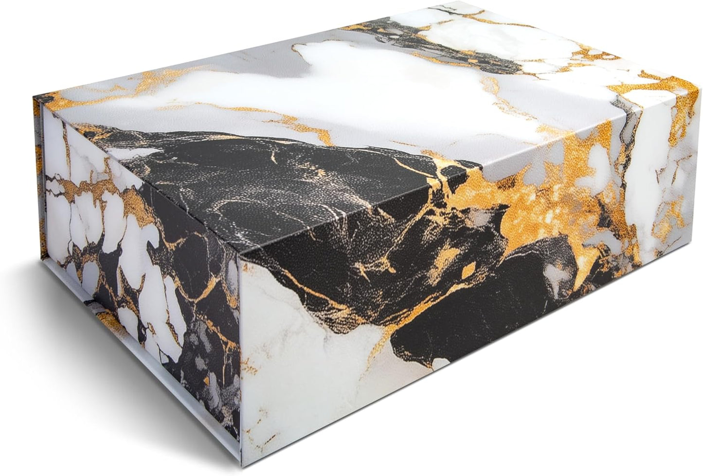 Luxury Keepsake Gift Box | Gold Floral Decorative Boxes with Magnetic Lids for Presents, Wedding Memory Box, and Bridal Gifts. 11.5" x 7.5" x 3.5"