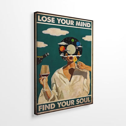DIHSIEG 12x16 Canvas Wall Art funny bathroom wall art Print Poster Vintage Poster Frameless Floral Can be hung on the Wall Heal Your Heart poster Wall Art Canvas