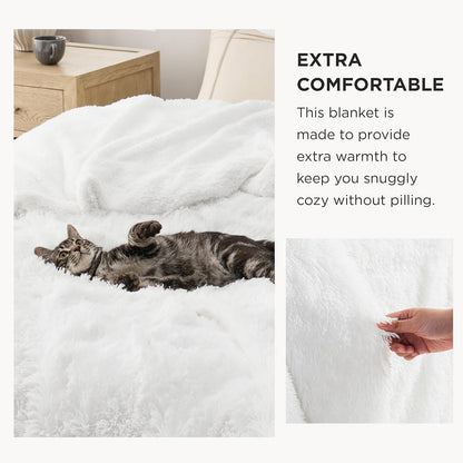 Bedsure GentleSoft Fluffy Fuzzy Faux Fur Throw Blanket for Couch, Soft Sherpa Fleece Cozy Gifts for Women, Plush Bed Blanket Room Decor for Men, Thick Warm Minky Teen Gifts Winter Bedding