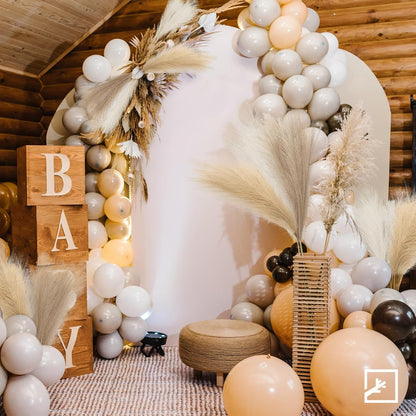 ZIFTY 7-Pcs 38"/3.1FT Faux Pampas Grass Large Tall Fluffy Artificial Fake Flower Bedroom Decor Boho Decor Bulrush Reed Grass for Vase Filler Farmhouse Home Wedding Decor (Beige Mixed)