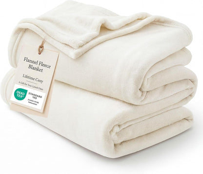 Bedsure GentleSoft Fleece Throw Blanket for Couch Grey - Lightweight Plush Fuzzy Cozy Soft Blankets and Throws for Sofa, Couch, Travel, Camping, 50x60 inches - Colors B