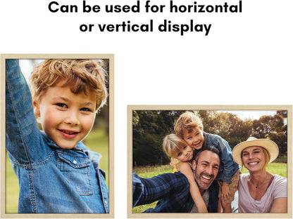 Americanflat 24x36 Poster Frame with Polished Plexiglass - Streamline Collection - Thin Border Picture Frame for Wall Display - Hanging Hardware Included - Black - Colors B