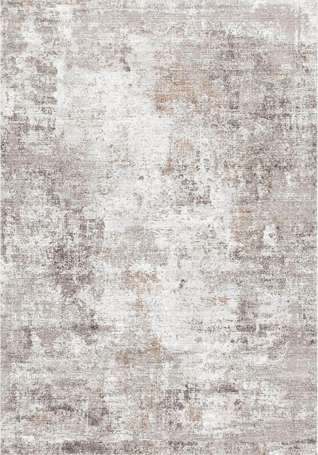 2x3 Washable Non-Slip Area Rug - Soft Low Pile Throw Rug for Kitchen Entryway Bedroom - Modern Indoor Door Mat with Rubber Backing (Beige Grey) - Colors B