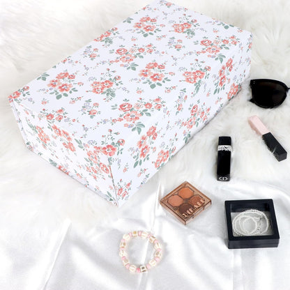 LFBOX Floral Gift Box with Magnetic Lids 13.8x8.3x4.4 in, Large Bridesmaid Proposal Boxes, Rectangle Wedding Decorative Storage Box 1 Pack